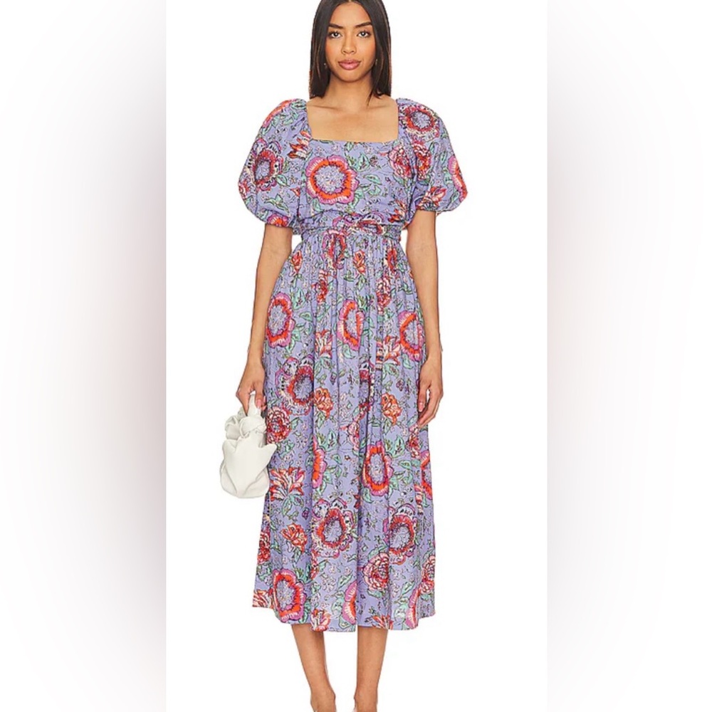 Cleobella Darlene Midi purple Manika boho cottagecore prairiecore midi dress